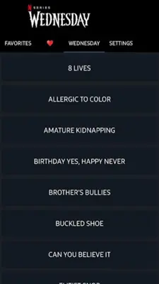 Wednesday Soundboard android App screenshot 3